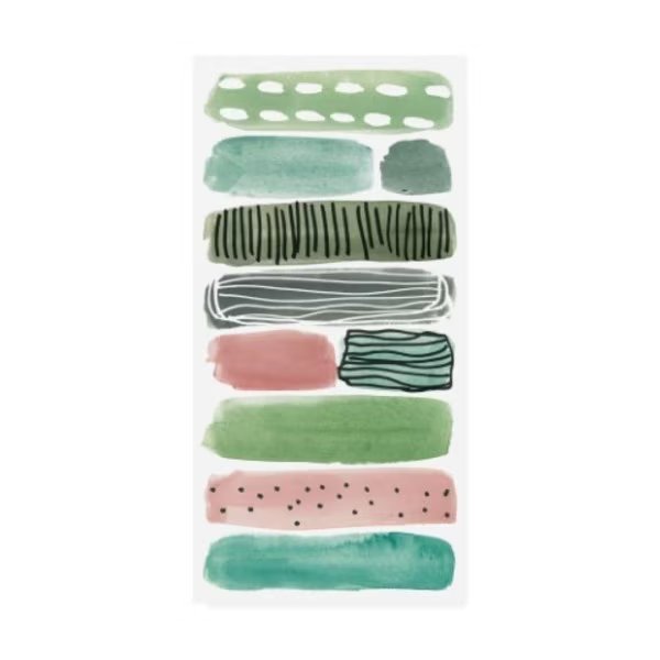 Melissa Wang 'Phases of Joy II' Canvas Art, 16x32, Trademark Fine Art, Mfr#: WAG15370-C1632GG